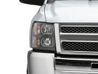 Raxiom 07-13 Chevrolet Silverado 1500 Euro Headlights- Black Housing (Clear Lens)