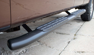 Fishbone Offroad 09-14 Ford F150 Extended Super Cab Oval Side Steps - Black Textured