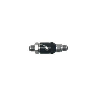 DeatschWerks 10AN Male Flare Quick Disconnect Dry Break Fitting - 2 Pieces Anodized Matte Black