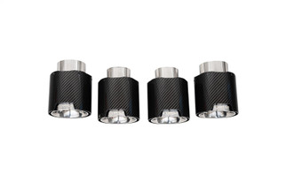 Corsa 2020-25 Chevrolet Corvette C8 RWD 4.5in Carbon Fiber Polished Tip Kit (For Corsa Exhaust Only)