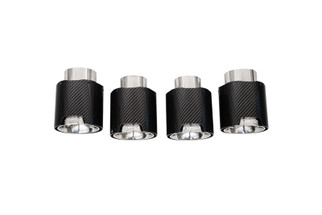Corsa 2020-25 Chevrolet Corvette C8 RWD 4.5in Carbon Fiber Polished Tip Kit (For Corsa Exhaust Only)