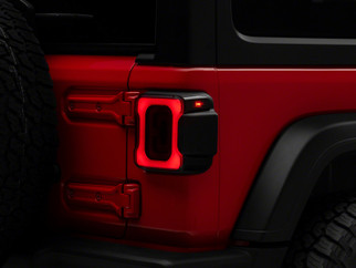 Raxiom 18-23 Jeep Wrangler JL Axial Series Carver LED Tail Lights- Black Housing (Smoked Lens)