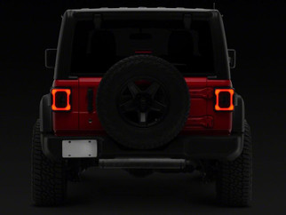Raxiom 18-23 Jeep Wrangler JL Axial Series Carver LED Tail Lights- Black Housing (Smoked Lens)