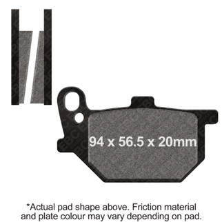 EBC 1979 Yamaha RD 400 F Daytona Front Left/Right FA-SFA-X Brake Pads