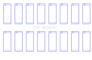 King Engine Bearings Chevrolet 369-502 GEN IV/V/VI (Size +0.60) Rod Bearing Set