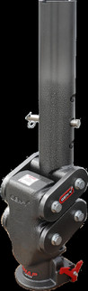 Gen-Y Spartan Torsion-Flex 5in Offset 4in RD Tube Gooseneck 2-5/16in Coupler Standard Height