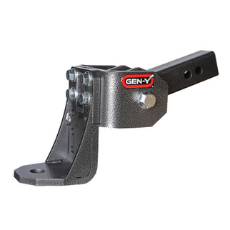 Gen-Y Glyder Torsion-Flex 2in Shank 6in Drop 7K Hitch w/Ball Platform/1in Diameter Mounting Hole