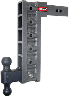 Gen-Y Mega Duty 2.5in Shank 15in Drop 3K TW 21K Hitch w/GH-061 Dual-Ball/GH-0101 Stabilizer Kit