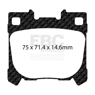 EBC Racing 2020 Toyota Yaris GR RP-X Rear Brake Pads