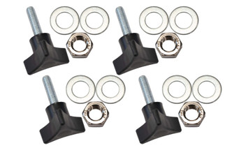 Fishbone Offroad 07-18 Jeep Wrangler JK Tub Rail Tie Downs Steel Powdercoat
