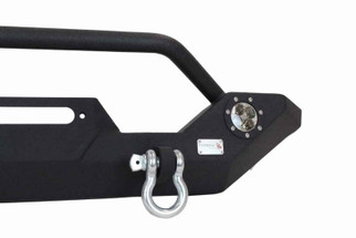 Fishbone Offroad 87-06 Jeep TJ/YJ Wrangler TJ/YJ Steel Front Bumper W/LEDs - Blk Textured Pawdercoat