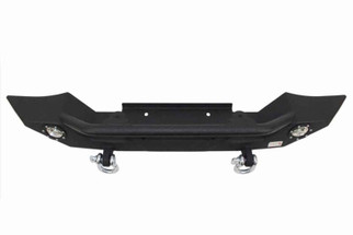 Fishbone Offroad 87-06 Jeep TJ/YJ Wrangler TJ/YJ Steel Front Bumper W/LEDs - Blk Textured Pawdercoat