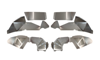 Fishbone Offroad 2018+ Jeep Wrangler JL Front/Rear Set of 4 Aluminum Raw Inner Fenders