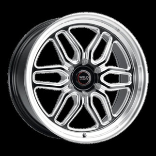 Weld Racing 17x10 Laguna 6 Drag 6x135 ET42 BS7.25 Gloss BLK MIL DIA 87.1