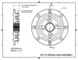 Clutch Masters Heavy Duty Sprung Hub for Custom DCT Flywheel Applications