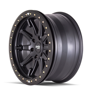 Dirty Life 9304 DT-2 20x9 / 6x135 BP / 12mm Offset / 87.1mm Hub Matte Black Wheel - Beadlock