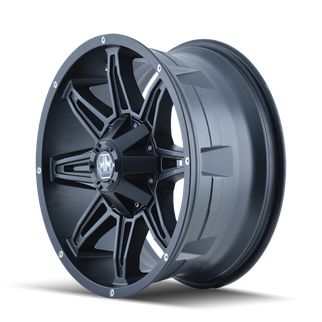 Mayhem 8090 Rampage 18x9 / 5x150 BP / 18mm Offset / 110mm Hub Matte Black Wheel
