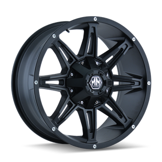Mayhem 8090 Rampage 18x9 / 5x150 BP / 18mm Offset / 110mm Hub Matte Black Wheel