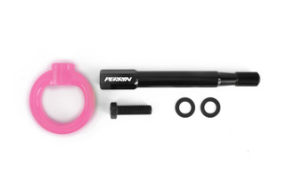 PERRIN 13-26 Subaru BRZ / 13-20 Scion FRS & Toyota 86 / 22-26 GR86 Tow Hook Kit (Rear) - Hyper Pink