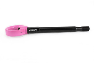 PERRIN 08-14 Subaru WRX & STI / 08-11 Impreza / 05-09 Legacy Tow Hook Kit (Front) - Hyper Pink