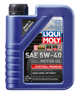 LIQUI MOLY 1L Synthoil Premium Motor Oil SAE 5W40
