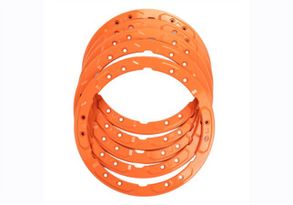 Ford Racing 2021+ Ford Bronco Functional Bead Lock Ring Kit - Orange