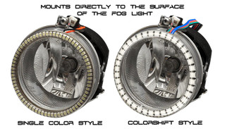 Oracle Dodge Challenger 08-14 LED Waterproof Fog Halo Kit - ColorSHIFT