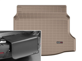 WeatherTech 17+ Honda Civic Hatchback Cargo Liners w/ Bumper Protector - Tan (Not Sport Trim Level)