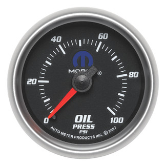 Autometer Mopar 2-1/16in Mechanical 100PSI Oil Pressure Gauge