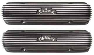 Edelbrock Valve Cover Classic Series Pontiac 1962-1979 301-455 CI V8 Black