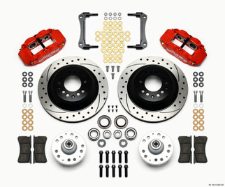 Wilwood Narrow Superlite 6R Front Hub & 1PC Rtr Kit 12.88in Drilled -Red 79-81 Camaro