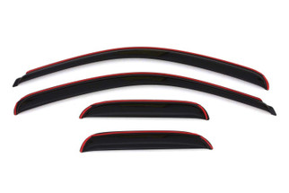 AVS 07-13 Chevy Silverado 1500 Ext. Cab Ventvisor Front & Rear Window Deflectors 4pc - Smoke