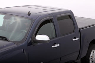 AVS 07-13 Chevy Avalanche Ventvisor Outside Mount Window Deflectors 4pc - Smoke