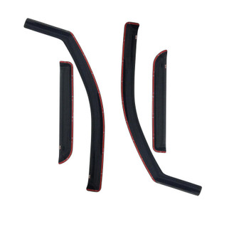 Westin 2002-2008 Dodge Ram Quad Cab (4 DR) In-Channel Wind Deflector 4pc - Smoke