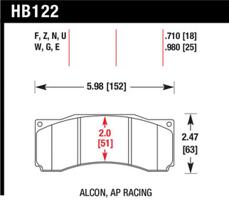 Hawk Stoptech ST-60 Caliper DTC-70 Race Brake Pads