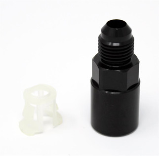 Torque Solution Push-On Quick Disconnect Adapter Fitting: 5/16IN SAE to -8AN Male Flare