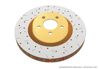 DBA 92-97 Subaru SVX Rear Drilled & Slotted 4000 Series Rotor