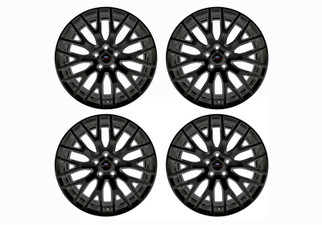 Ford Racing 15-16 Mustang GT 19X9 and 19X9.5 Wheel Set with TPMS Kit - Matte Black