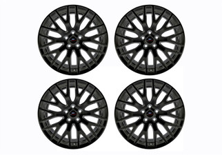 Ford Racing 15-16 Mustang GT 19X9 and 19X9.5 Wheel Set with TPMS Kit - Matte Black