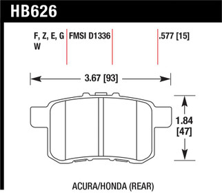 Hawk Performance Ceramic Street Brake Pads