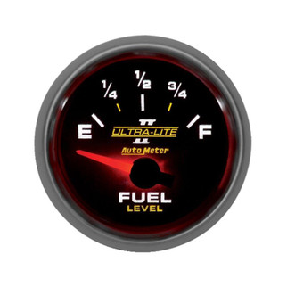 Autometer Ultra-Lite II 52mm 240-33 OHMS Short Sweep Electronic Fuel Level Gauge