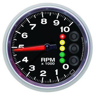 Autometer Elite 52mm 0-280 ohm Full Sweep Electronic Fuel Level Programmable Empty-Full Gauge