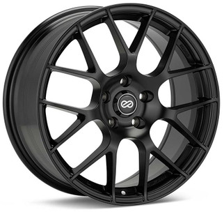 Enkei Raijin 18x8 32mm Offset 5x120 Bolt Pattern 72.6 Bore Diameter Matte Black Wheel