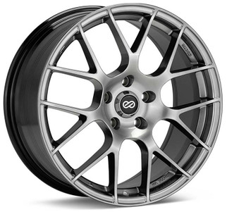 Enkei Raijin 18x8 45mm Offset 5x112 Bolt Pattern 72.6 Bore Diameter Hyper Silver Wheel