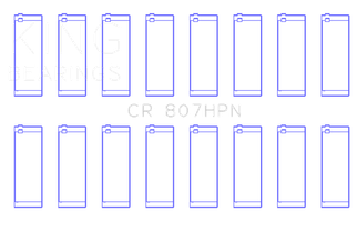 King Engine Bearings Chevy LS1 / LS6 / LS3 (Size 020X) Performance Rod Bearing Set