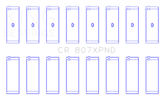 King Engine Bearings Chevy LS1 / LS6 (Size STDX) Performance Rod Bearing Set