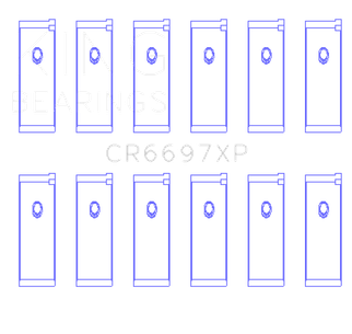 King Engine Bearings Nissan RB25/RB26 Performance Rod Bearing Set - Size +0.25mm