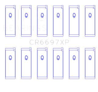 King Engine Bearings Nissan RB25/RB26 Performance Rod Bearing Set - Size +0.25mm