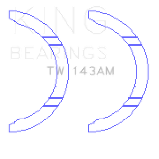 King Engine Bearings Mitsubishi 4G92/93 Thrust Washer Set