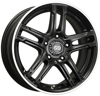 Enkei FD-05 17x7 4x100 40mm Offset 72.62 Bore Dia Black Machined Wheel